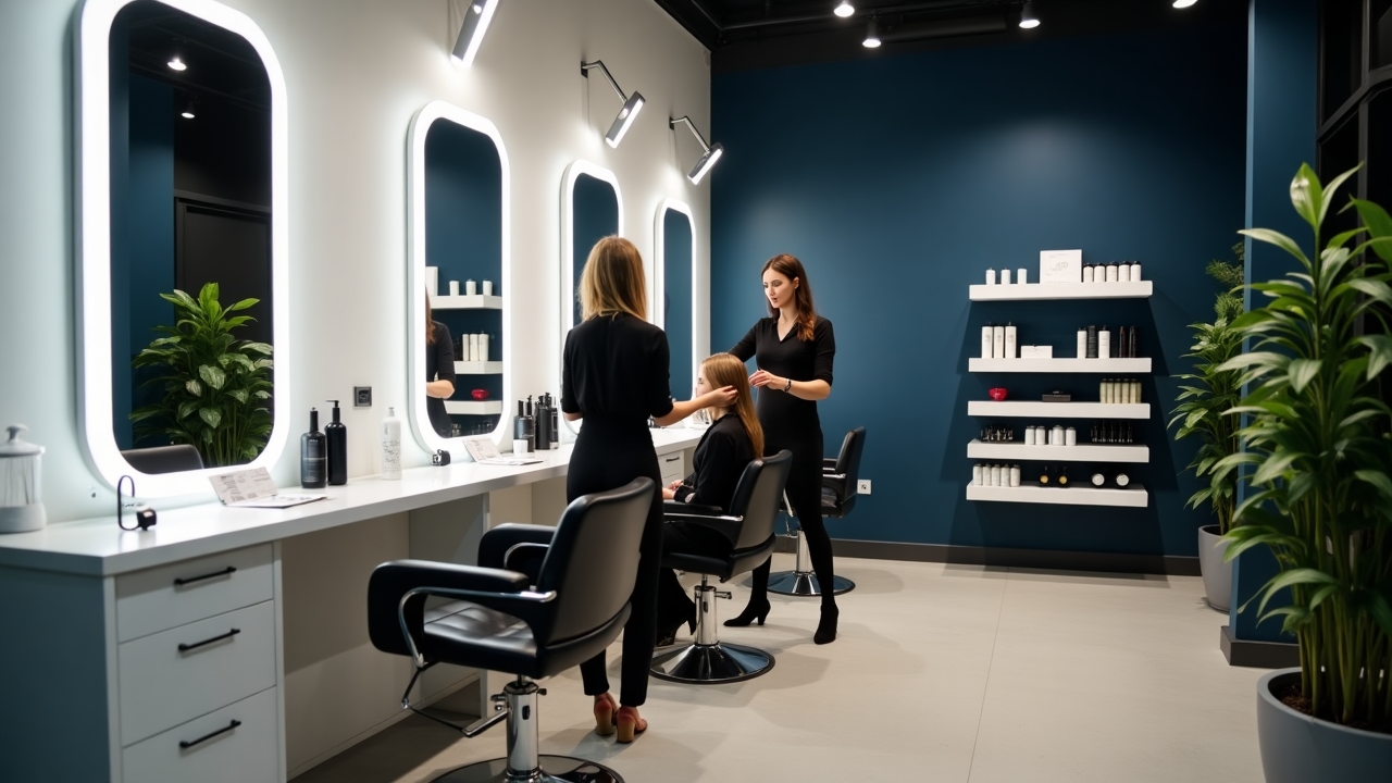 Website for modern hair salon